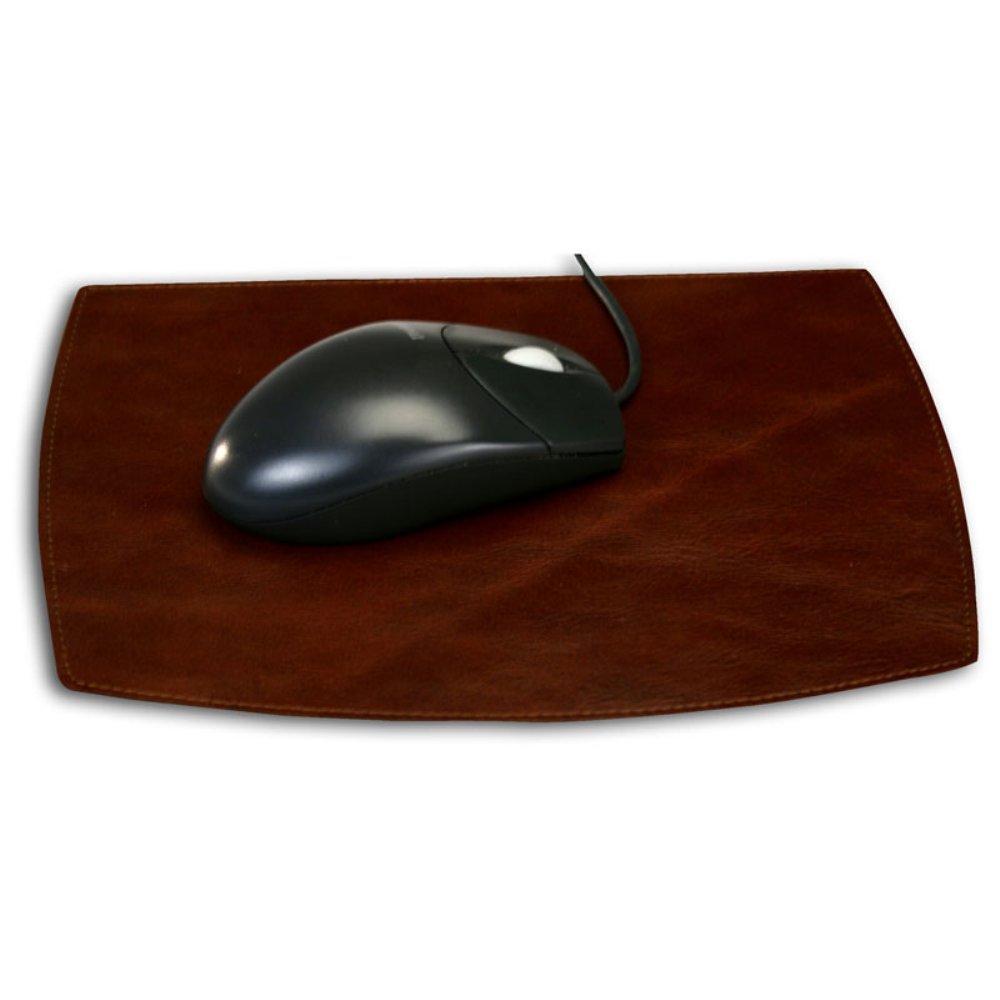 Premium Dacasso Mocha Leather Mouse Pad - Large Ergonomic Desk Mat for Office & Gaming, Non-Slip Base, Smooth Tracking Surface for Computers & Laptops - Perfect for Work, Gaming & Home Office Setup