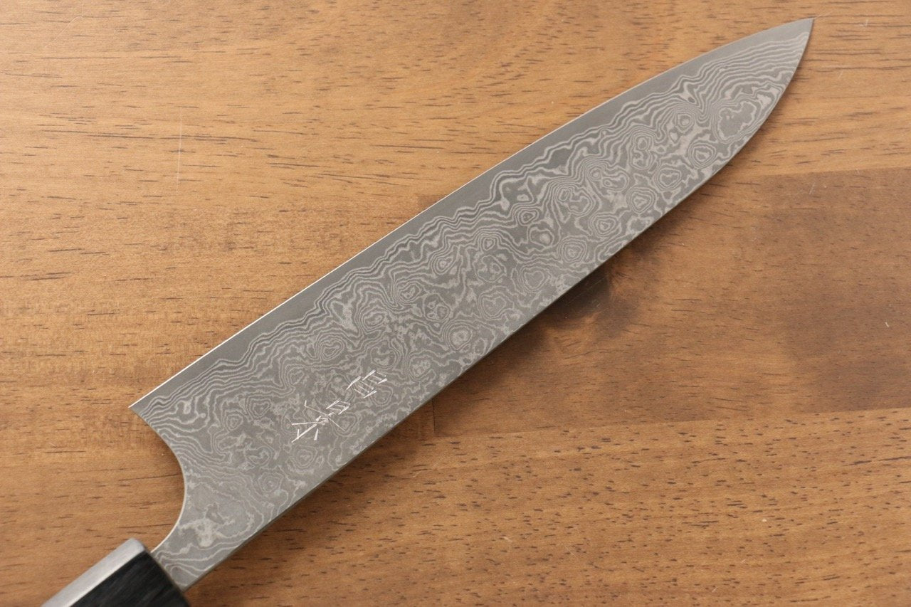 Premium Masakage Kumo VG10 Damascus Gyuto Chef Knife 210mm - Japanese Shitan Wood Handle - Professional Kitchen Knife for Slicing, Dicing & Meat Cutting