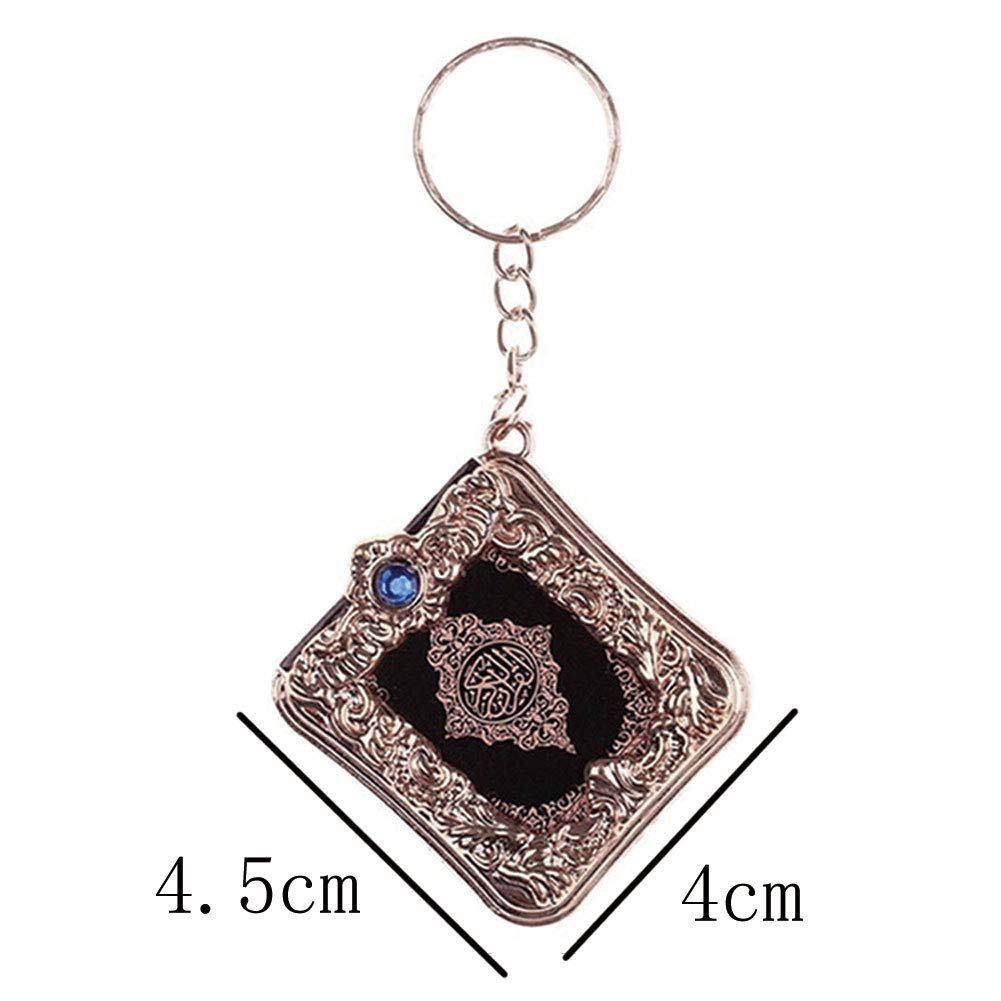 Mini Ark Quran Pendant - Arabic Islamic Keychain for Purse, Bag, Car Decor - Muslim Religious Accessory Gift for Prayer & Daily Use