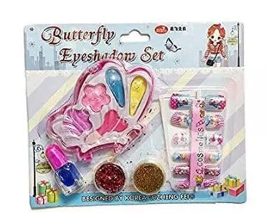 Jellify Makeup Butterfly Nail Art & Eye Shadow Kit - 2 Pack, Multicolor - Perfect for Halloween, Cosplay, and DIY Beauty Looks