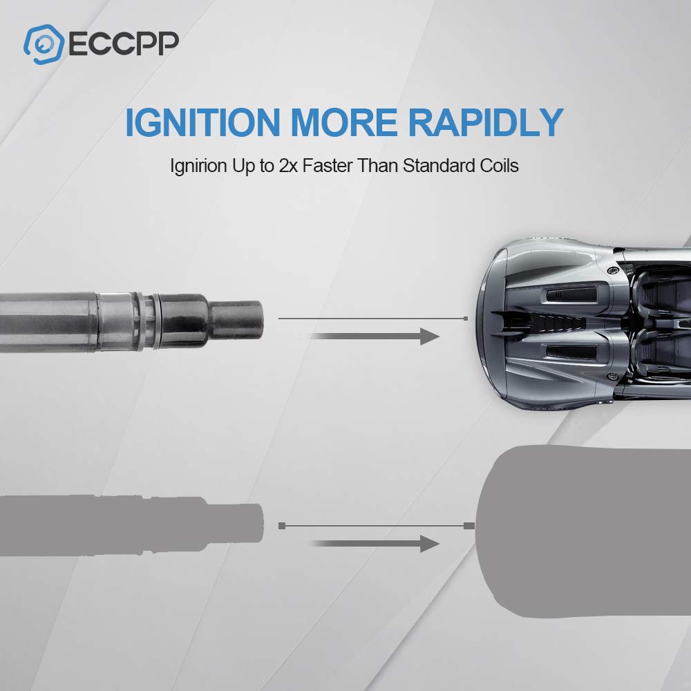 High-Performance ECCPPS Ignition Coil Replacement for Toyota Lexus Scion - Compatible with 90919-02256, UF507, C1596, UF-507, UF587 Models - Perfect for Engine Performance & Fuel Efficiency Enhancement