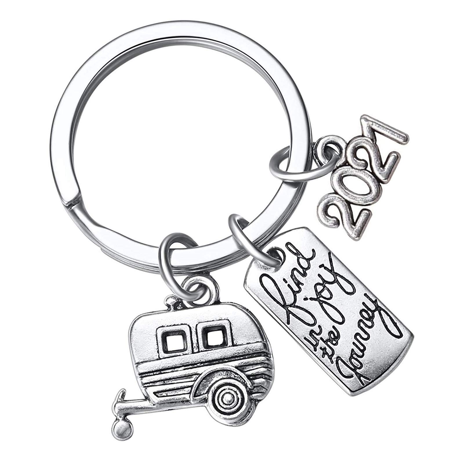 2021 JE-243 Retirees Memorial Keychains - Durable RV Outdoor Adventure Gift for Travelers & Campers