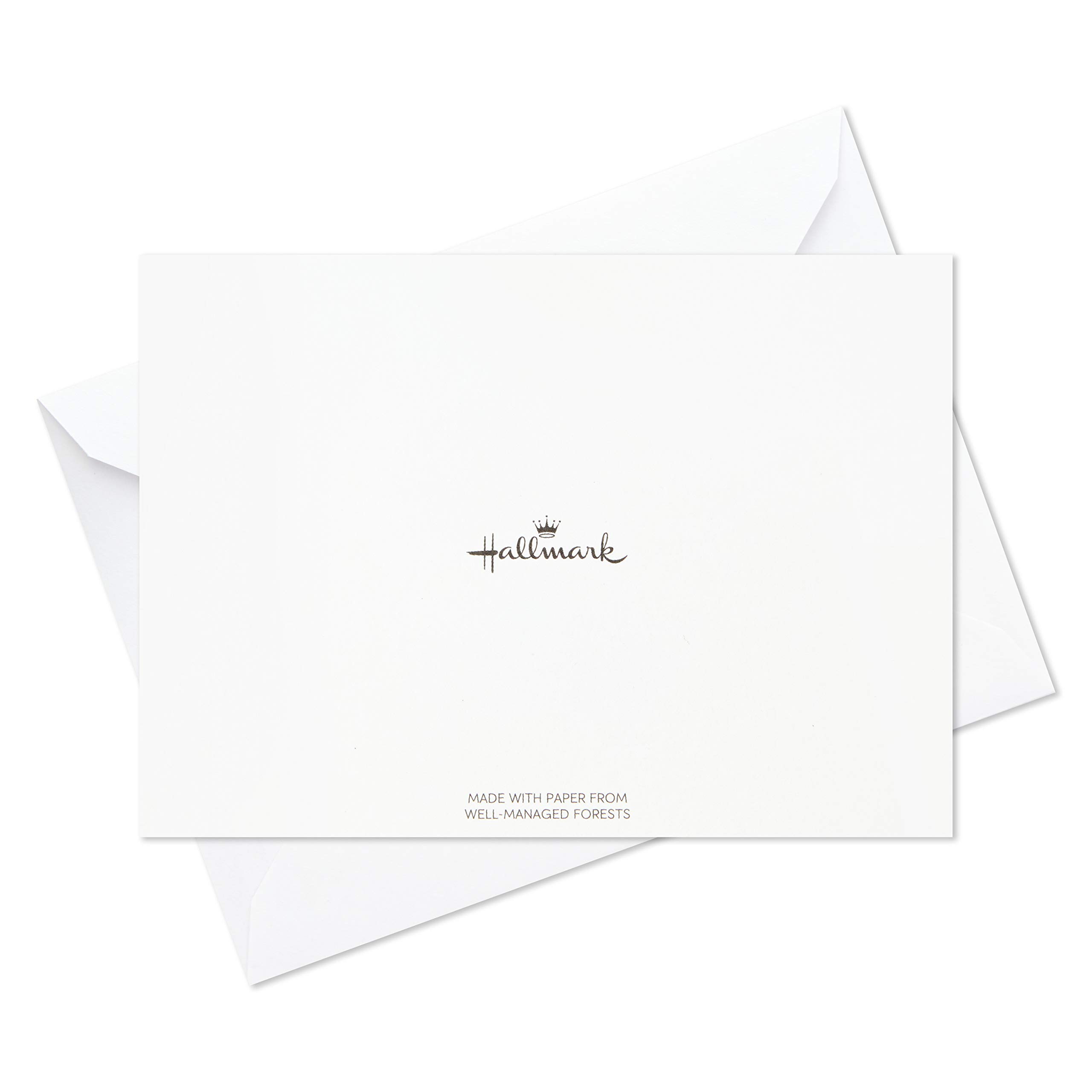 Hallmark Valentine's Day Greeting Cards - 24 Blank Heart & Stripe Design Cards with Envelopes for Anniversary, Wedding, Celebration, Thinking of You - Perfect for Romantic Occasions, Love Notes & Special Moments