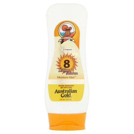 Australian Gold Sunscreen Lotion SPF 30 - 8 oz Broad Spectrum UVA/UVB Protection - Water Resistant & Reef Safe - For Beach, Pool & Outdoor Activities