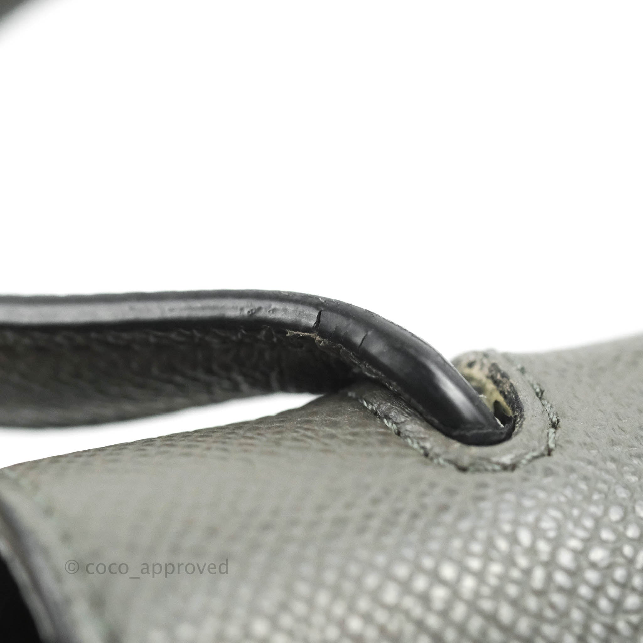 Celine Nano Belt Bag in Grey Grained Calfskin with Gold Hardware - Perfect for Everyday Use, Work & Travel
