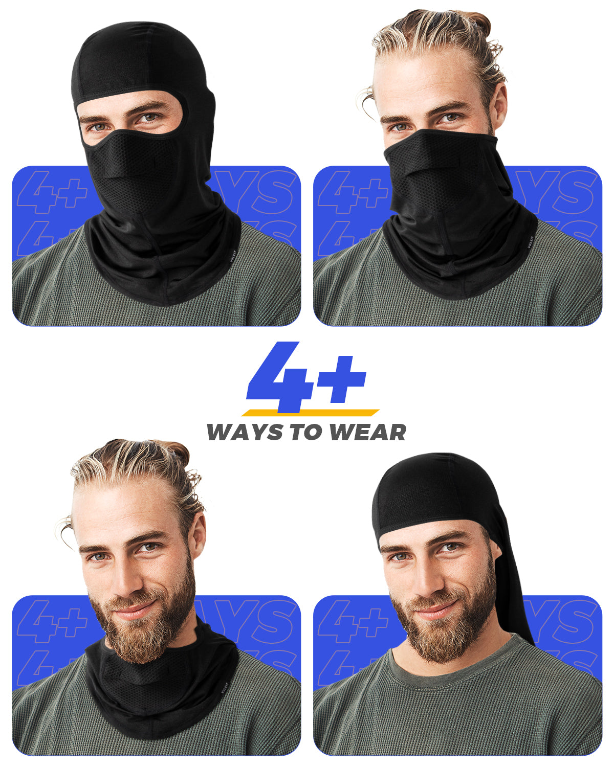 BA103 Breathable & Quick Drying Balaclava Face Mask - Lightweight Ski Mask for Winter Sports, Cycling & Outdoor Activities