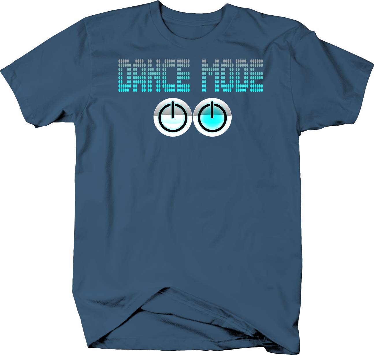 Falcon Apparel Electronic Dance T-Shirt with LED Power Buttons - Fun Party Shirt for Raves, Concerts & Nightlife Events