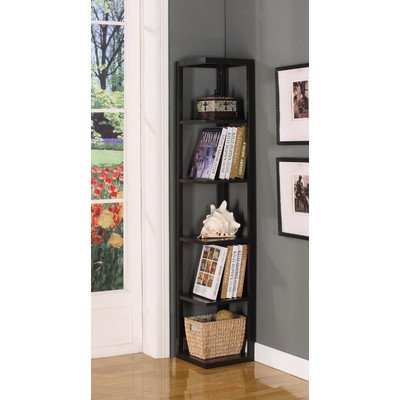 5-Tier Corner Bookcase Shelf - Space-Saving Storage for Books, Decor & More - Perfect for Living Room, Bedroom, Home Office & Small Spaces