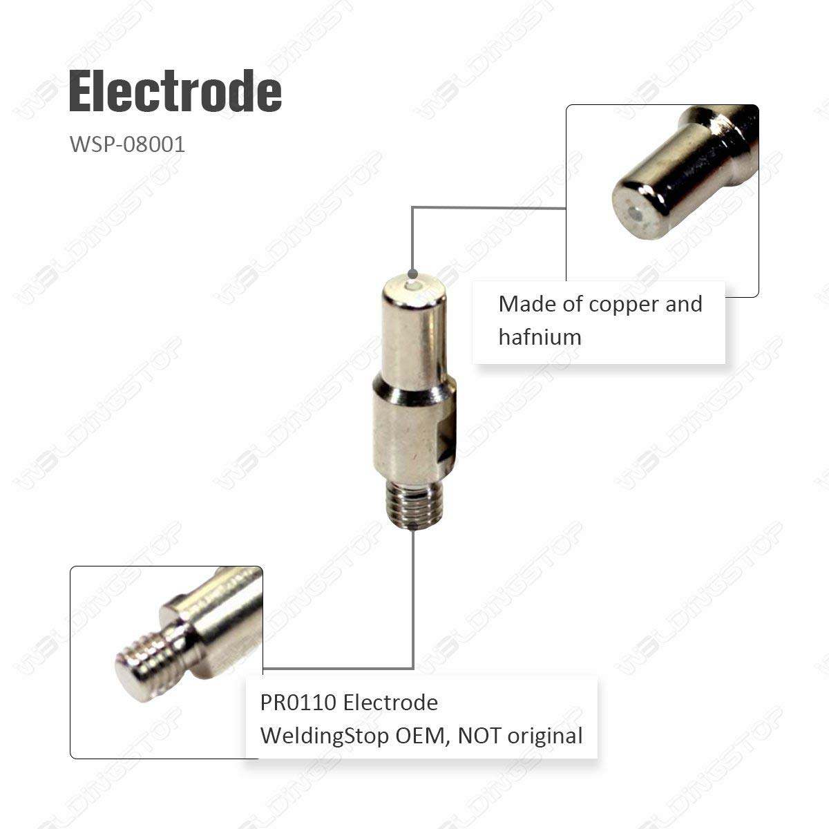 Vipercut 30 Plasma Cutter Electrode & Nozzle Kit - 25pcs Replacement Consumables for Metal Cutting | Perfect for DIY Projects, Automotive Repair & Industrial Fabrication