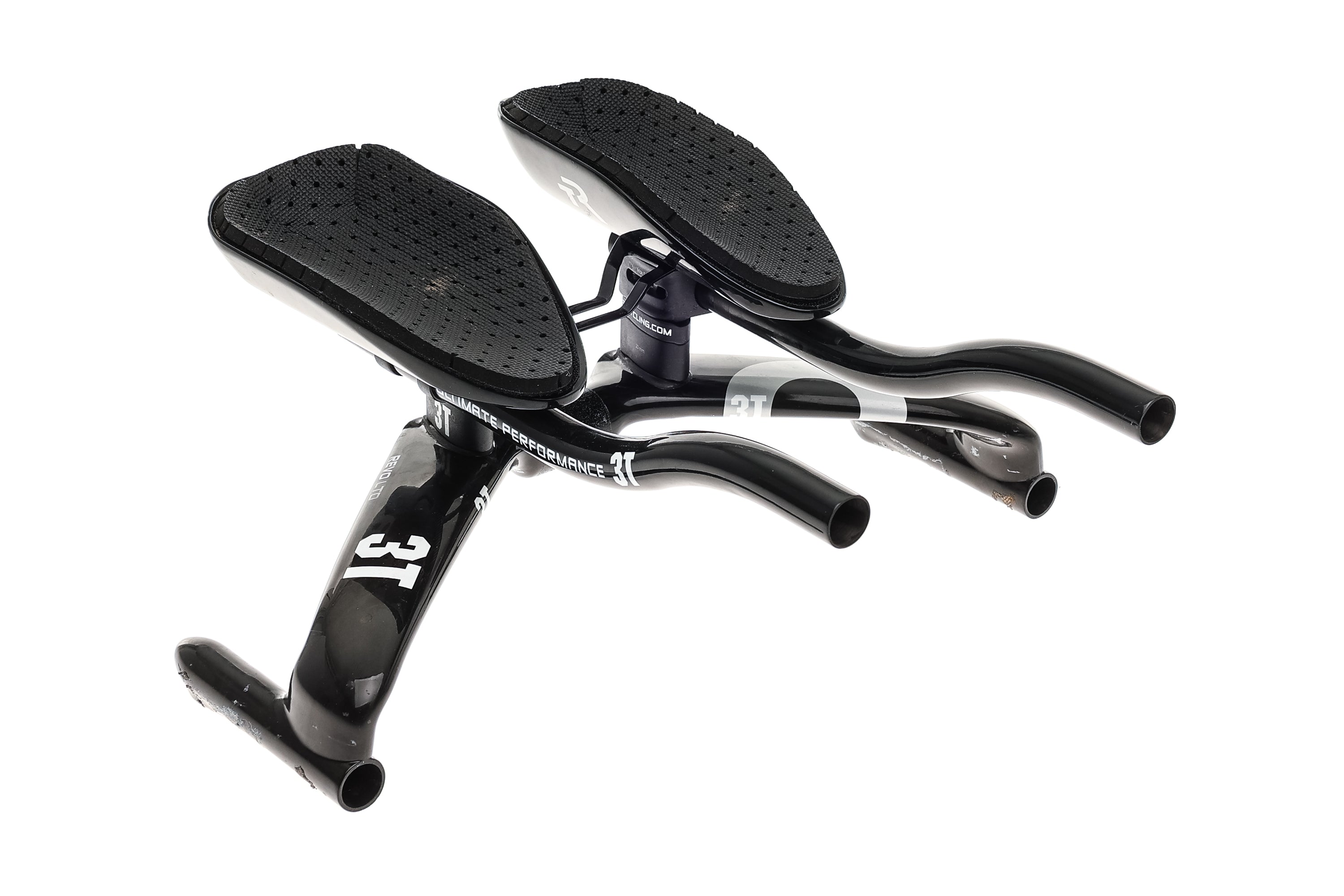 3T Revo LTD Aerobars 31.8mm x 400mm Carbon Black - Lightweight Carbon Fiber Aero Handlebars for Road & Triathlon Bikes - Perfect for Time Trials & Competitive Cycling