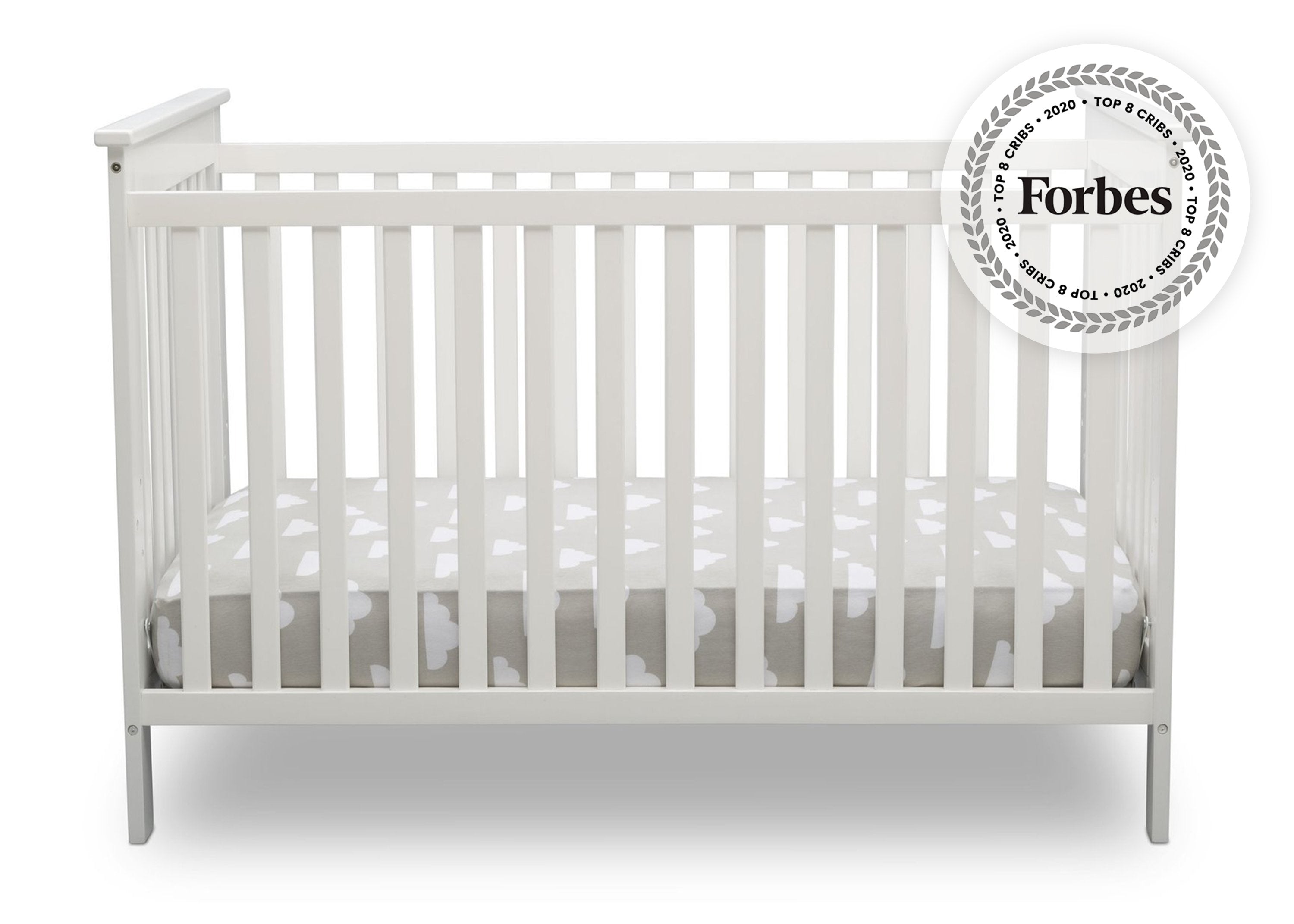 Adley 3-in-1 Convertible Baby Crib - Toddler Bed & Daybed - Safe Nursery Furniture for Newborns to Kids | Perfect for Bedrooms, Daycare & Guest Rooms