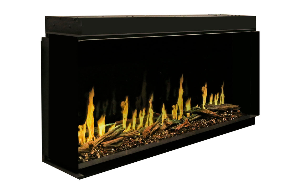 Modern Flames Orion Multi 100 Heliovision Virtual Multi-View Built-In Electric Fireplace - Perfect for Living Rooms, Bedrooms & Home Decor