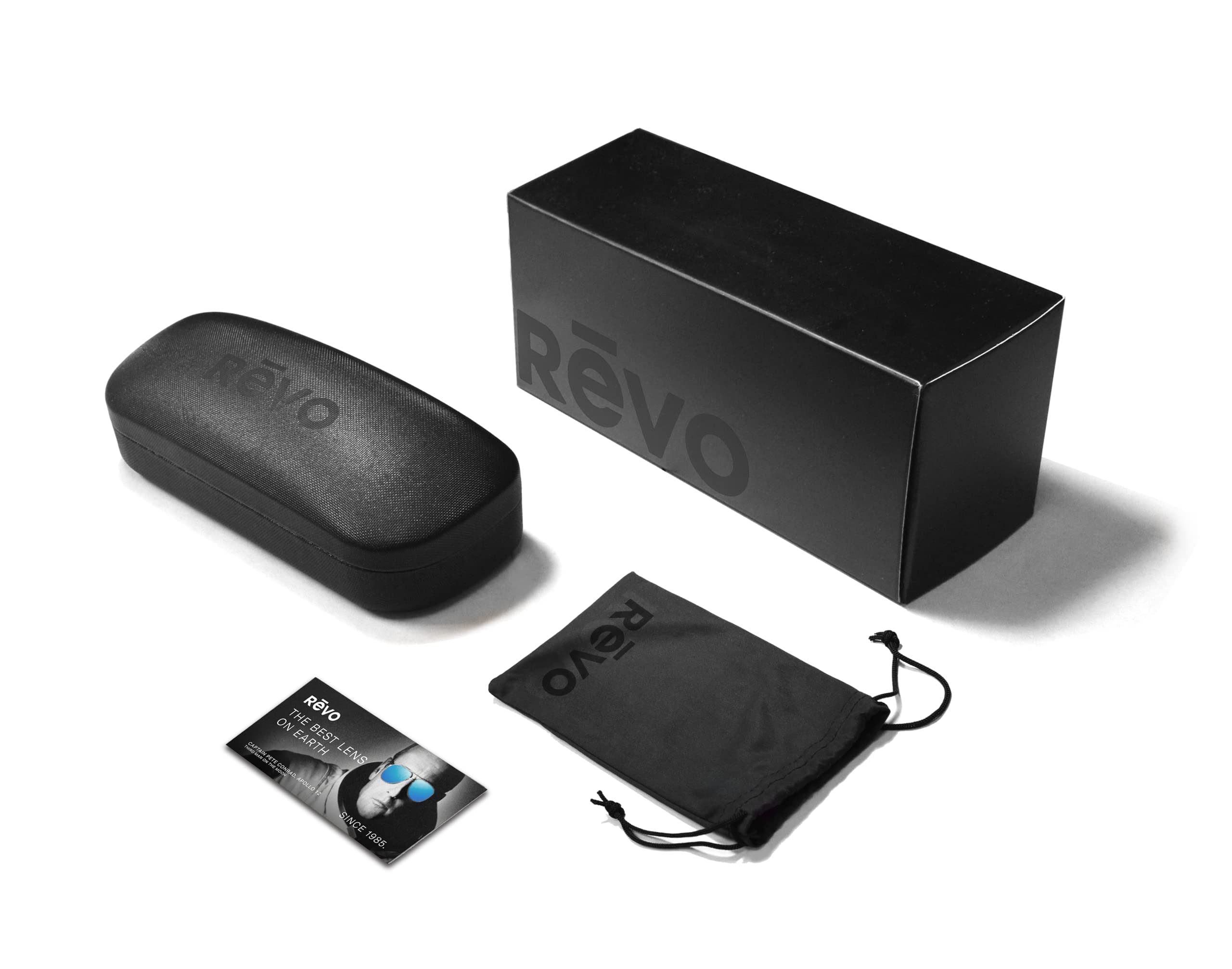 Revo Sierra Polarized Sunglasses - UV Protection Crystal Glass Lenses & Small Round Frame for Outdoor Sports, Driving, and Beach Activities