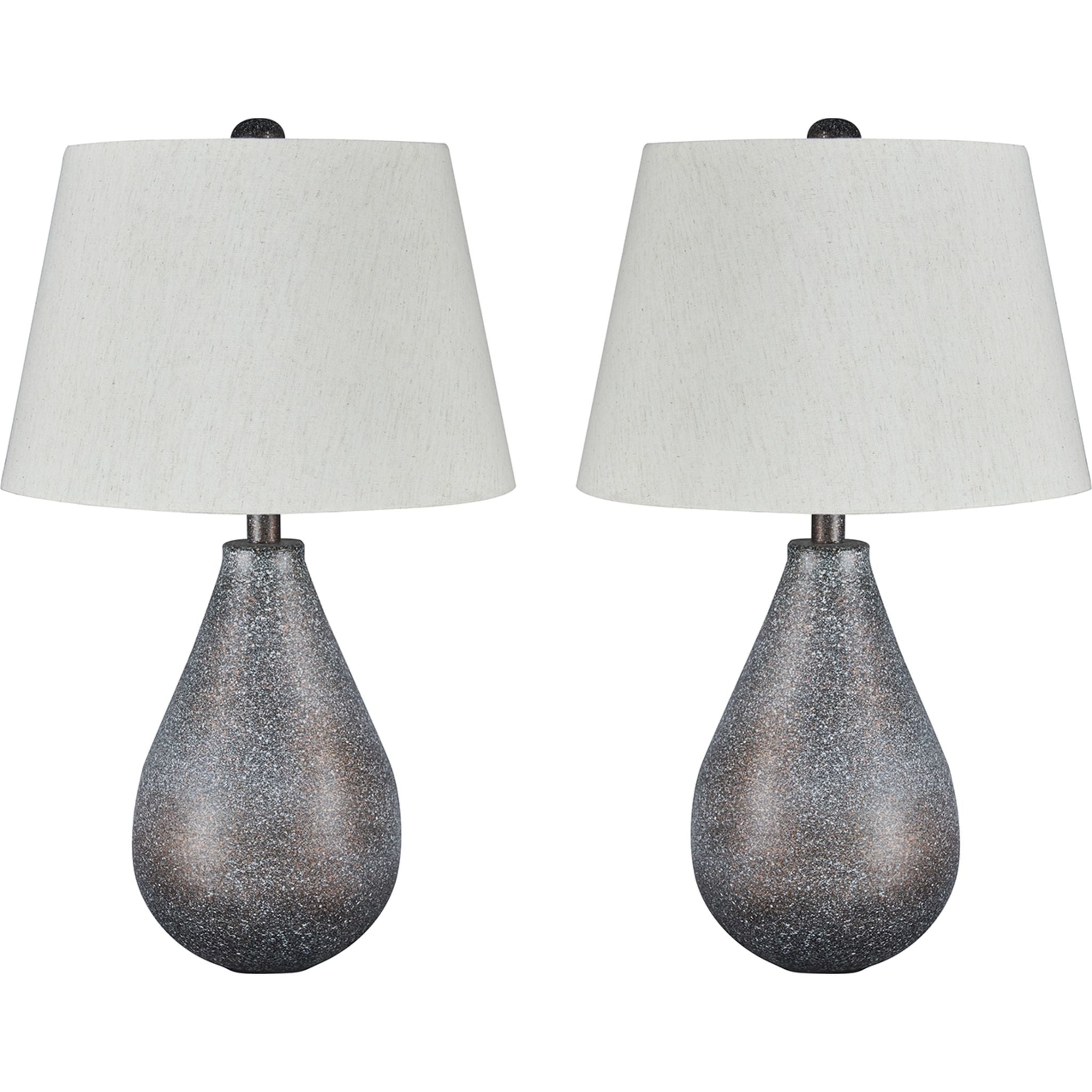 Bateman Table Lamp Pair - Set of 2 Modern Bedside Lamps for Bedroom, Living Room & Office - 25.00