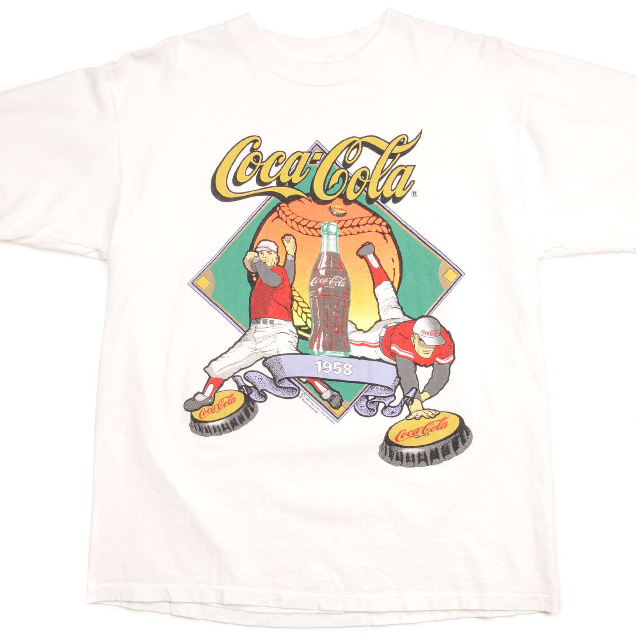 Vintage Coca Cola T-Shirt 1991 Retro Graphic Tee - Medium Size - Soft Cotton Unisex T-Shirt for Casual Wear & 90s Nostalgia Fashion