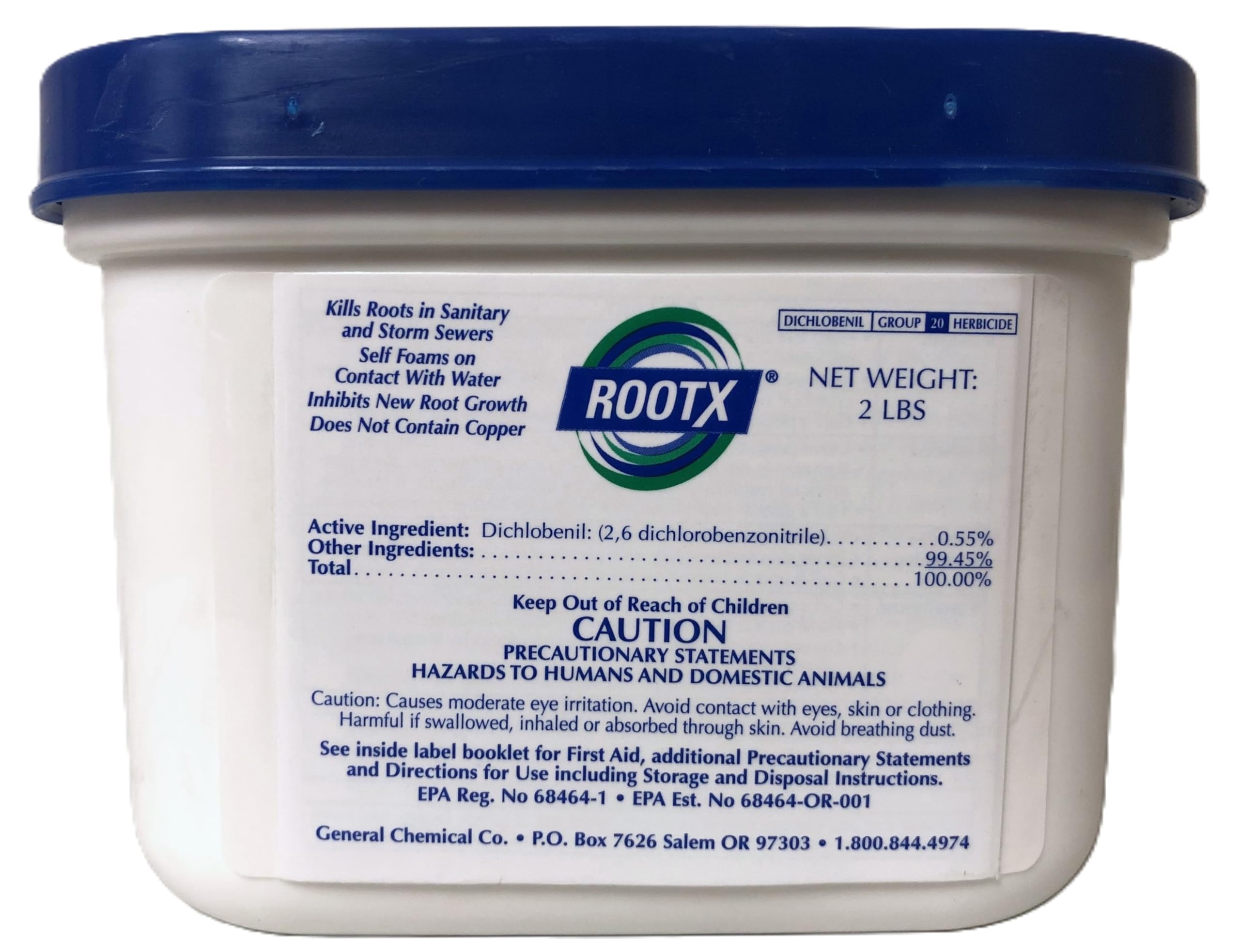 RootX - 2 LB. JAR Foaming Root Killer for Sewer Lines & Septic Systems | Professional Drain Cleaner for Tree Root Removal | Prevents Clogs & Backups in Pipes