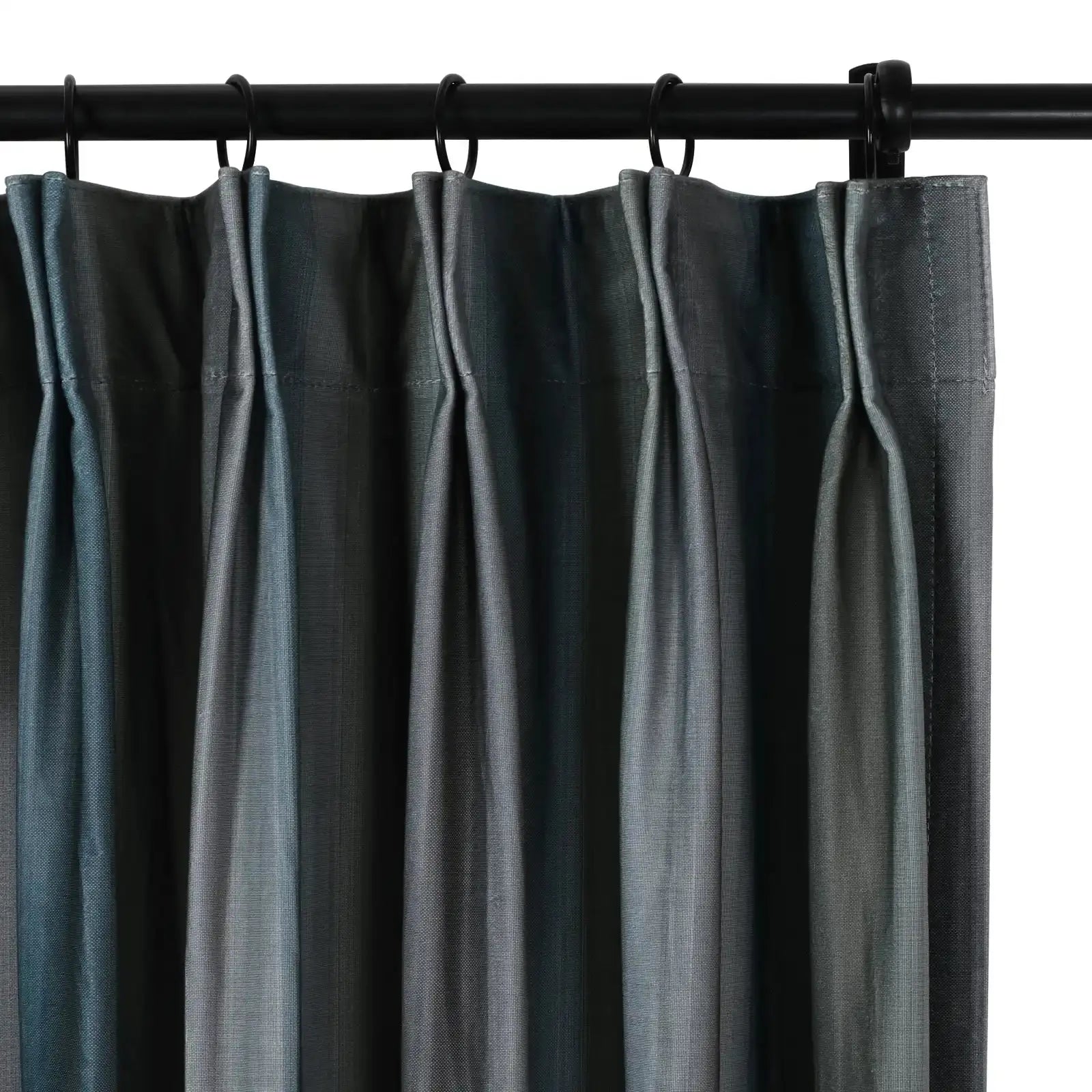 Amy Switzer Printed Velvet Pleated Curtains - Elegant Window Drapes for Living Room, Bedroom & Home Decor