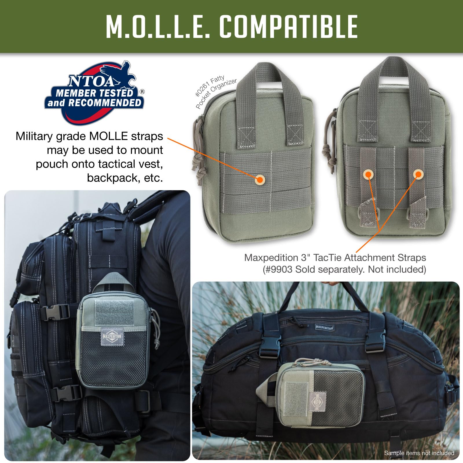 Maxpedition Fatty Pocket Organizer - Durable EDC Pouch for Tactical Gear, Survival Tools & Everyday Carry Essentials | Perfect for Hiking, Camping & Outdoor Adventures