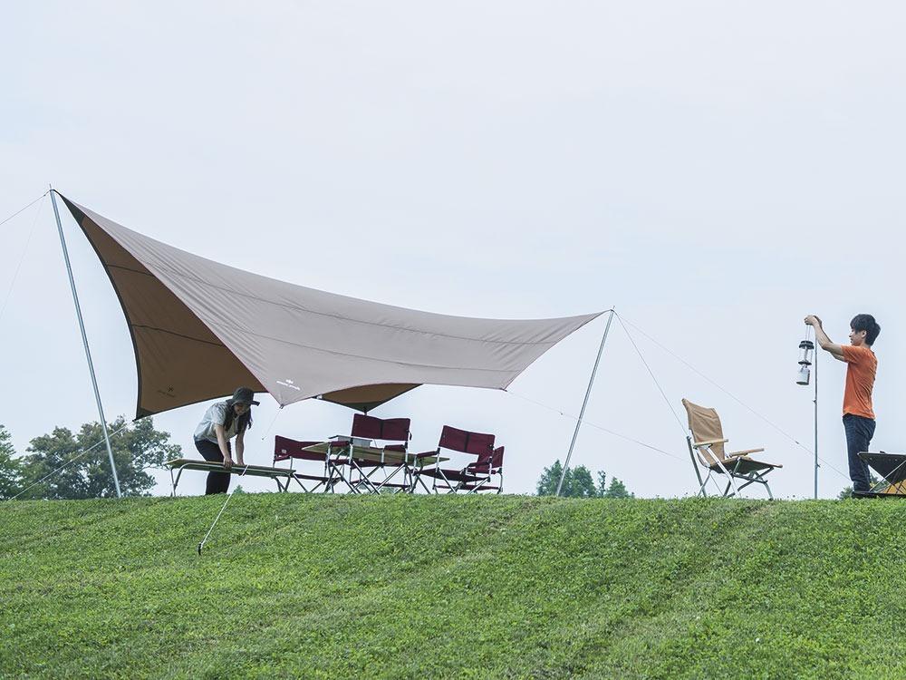 Hexa Tarp - Heavy Duty Waterproof 6-Sided Poly Tarp for Camping, Outdoor Shelter, and Emergency Cover