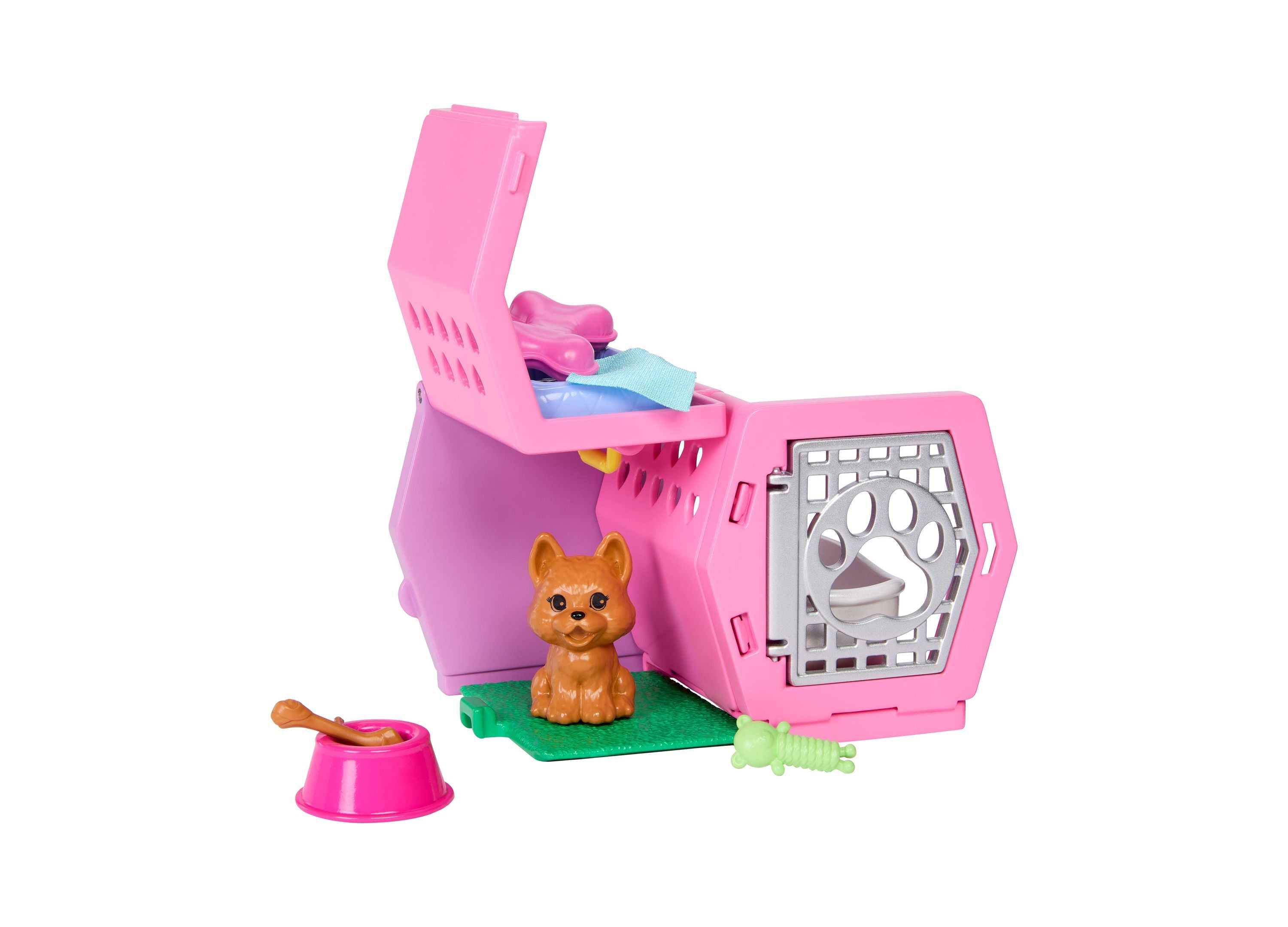 Barbie Chelsea Puppy Playset with Transformative Carrier & Doll - Interactive Pet Toy for Kids, Perfect for Pretend Play & Gift Giving