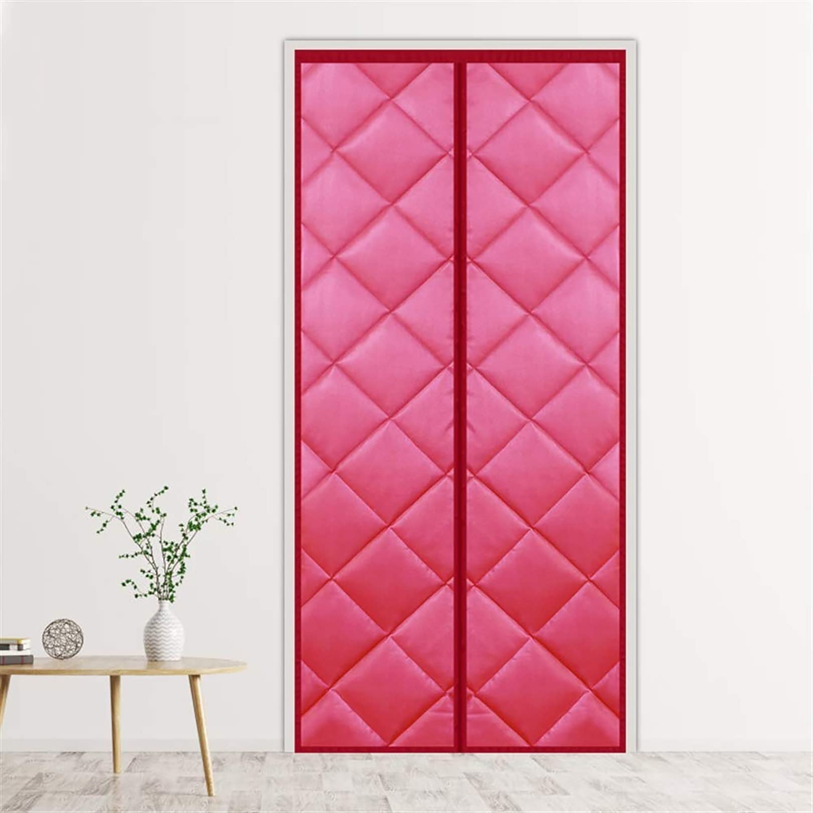 Magnetic Thermal Insulated Door Curtain - Thickened Cotton Weatherproof Screen Door for Energy Efficiency, Noise Reduction & Temperature Control | Perfect for Winter Warmth & Summer Cooling in Homes, Rooms, Kitchens with AC/Heater