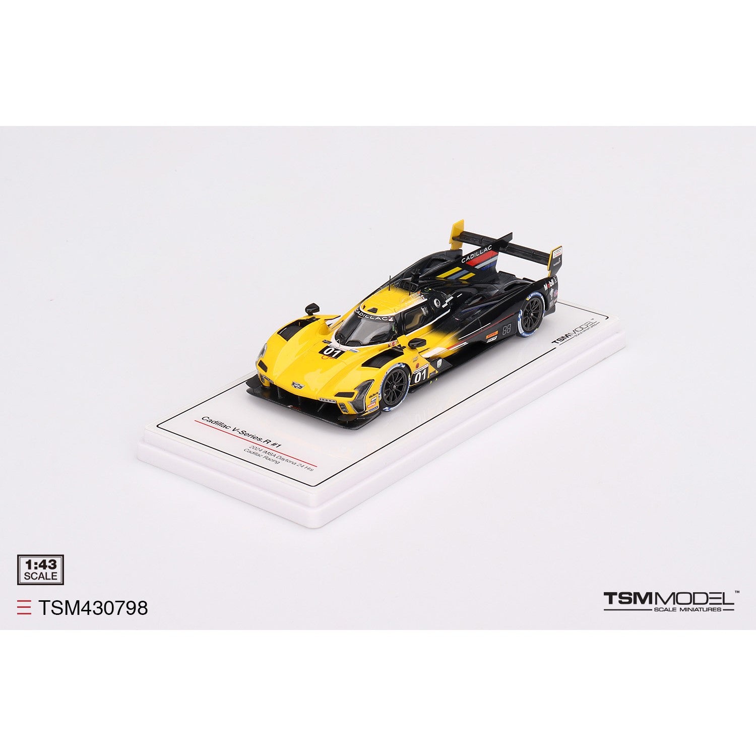 1/43 Scale Cadillac V-Series.R #1 Cadillac Racing Diecast Model Car - Perfect for Collectors, Racing Fans & Display Cases