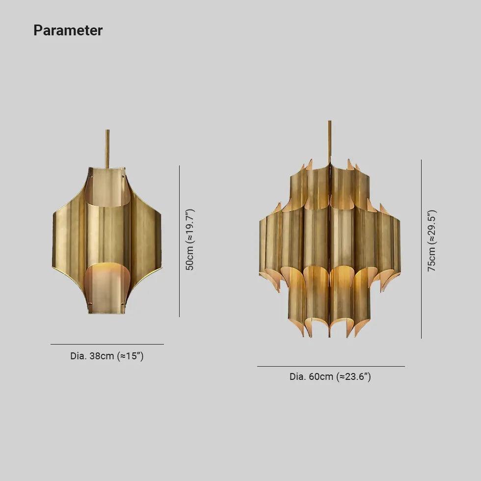 Modern Wave Metal Sheet Pendant Light - Sleek Ceiling Lighting for Dining Room, Kitchen, or Bedroom Decor