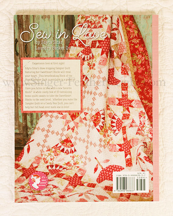 Edyta Sitar Sew In Love Quilt Pattern Book - Laundry Basket Quilts for DIY Patchwork & Quilting Projects - Perfect for Home Decor, Gift Making & Craft Enthusiasts
