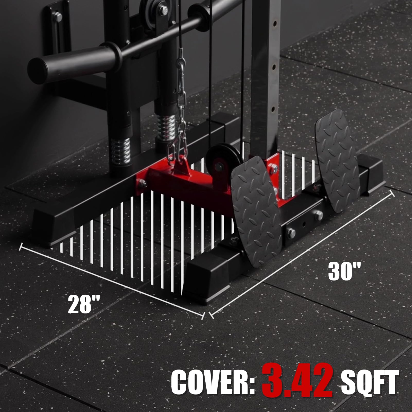 ER KANG Wall Mount Cable Station - Dual Pulley System with 18 Adjustable Positions for Home Gym Strength Training | Perfect for Full-Body Workouts, Weight Loss & Muscle Building