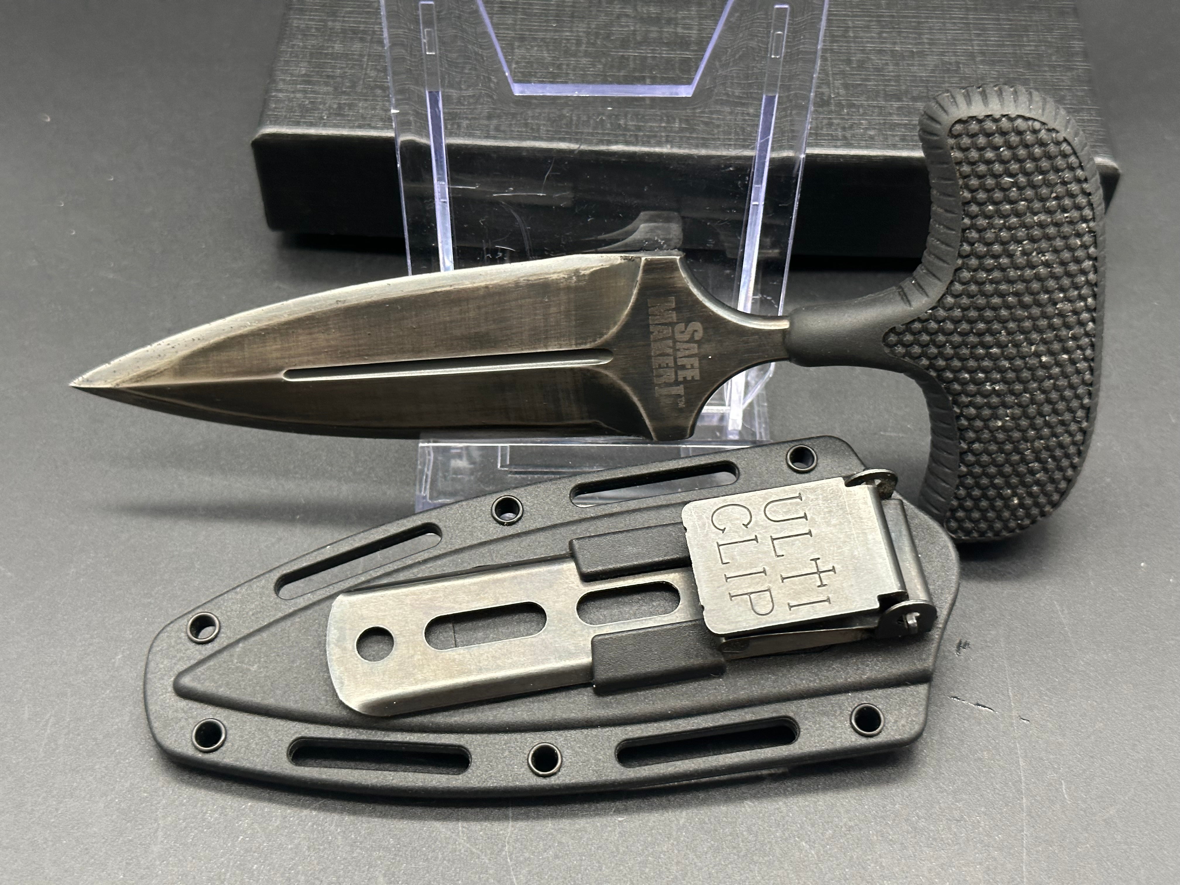 Cold Steel Safe Maker I AUS 8A Stainless Steel Folding Knife with UltiClip - EDC Pocket Knife for Outdoor Camping, Hiking & Everyday Carry