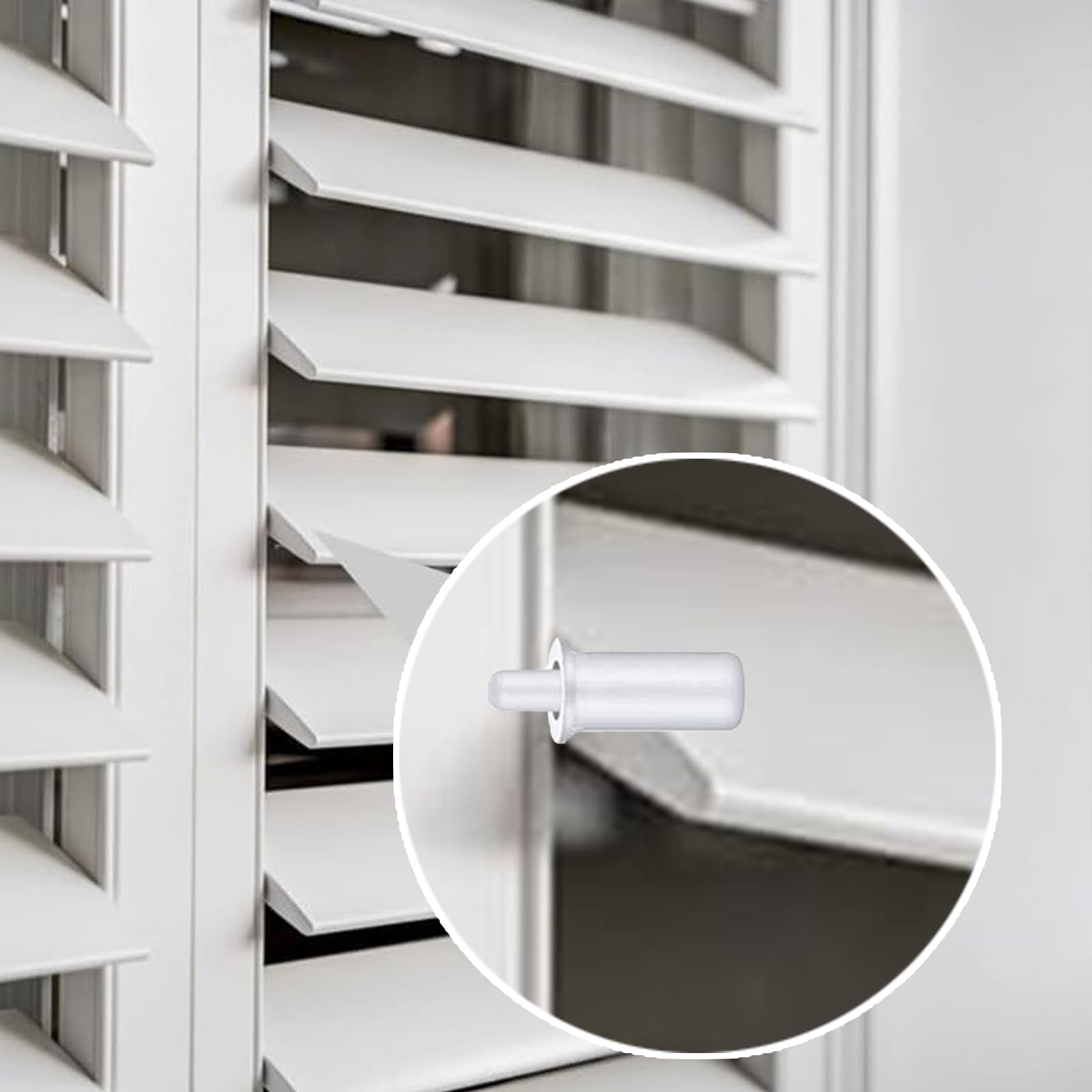 20 Pcs Spring Loaded Plantation Shutter Louver Repair Pins - Replacement Hardware Parts for Wooden Shutters with Movable Blades - Perfect for Home Window Blind Maintenance & DIY Shutter Repair