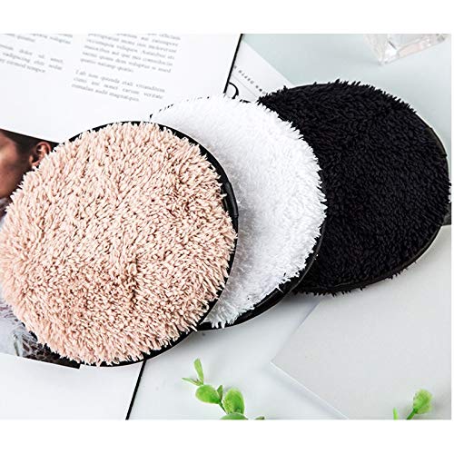 3-Pack Reusable Microfiber Makeup Remover Pads - Soft Gentle Face Cleansing Cloths for All Skin Types | Perfect for Travel, Daily Makeup Removal & Eco-Friendly Beauty Routine