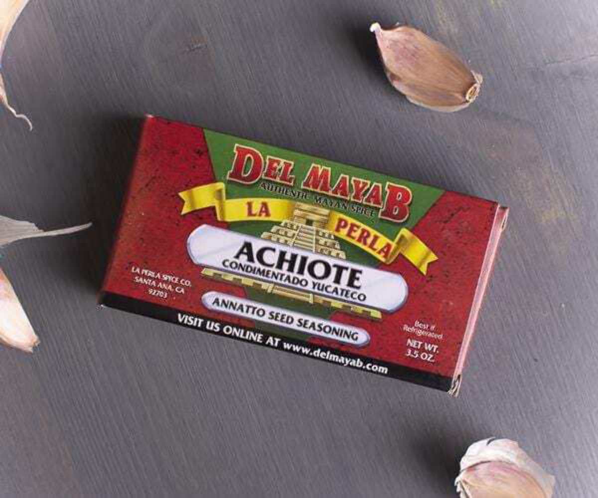 Authentic La Perla del Mayab Achiote Paste - Premium Annatto Seed Seasoning for Mexican & Yucatan Cuisine (3.5 oz) - Perfect for Cochinita Pibil, Tacos & Marinades