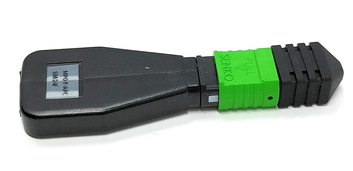 RiteAV MPO/MTP Loopback Adapter - Singlemode 9/125μm 24 Fiber Female Connector - for Network Testing & Fiber Optic Equipment Calibration