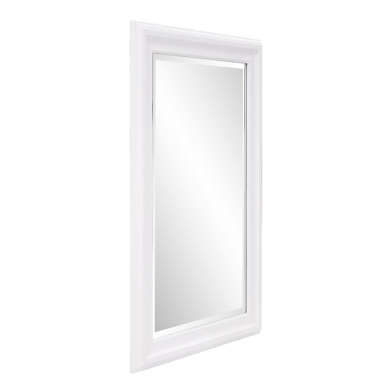 James Mirror - Light Brown Wooden Wall Mirror for Living Room, Bedroom & Entryway - Elegant Home Decor & Functional Mirror for Vanity, Dressing & Makeup