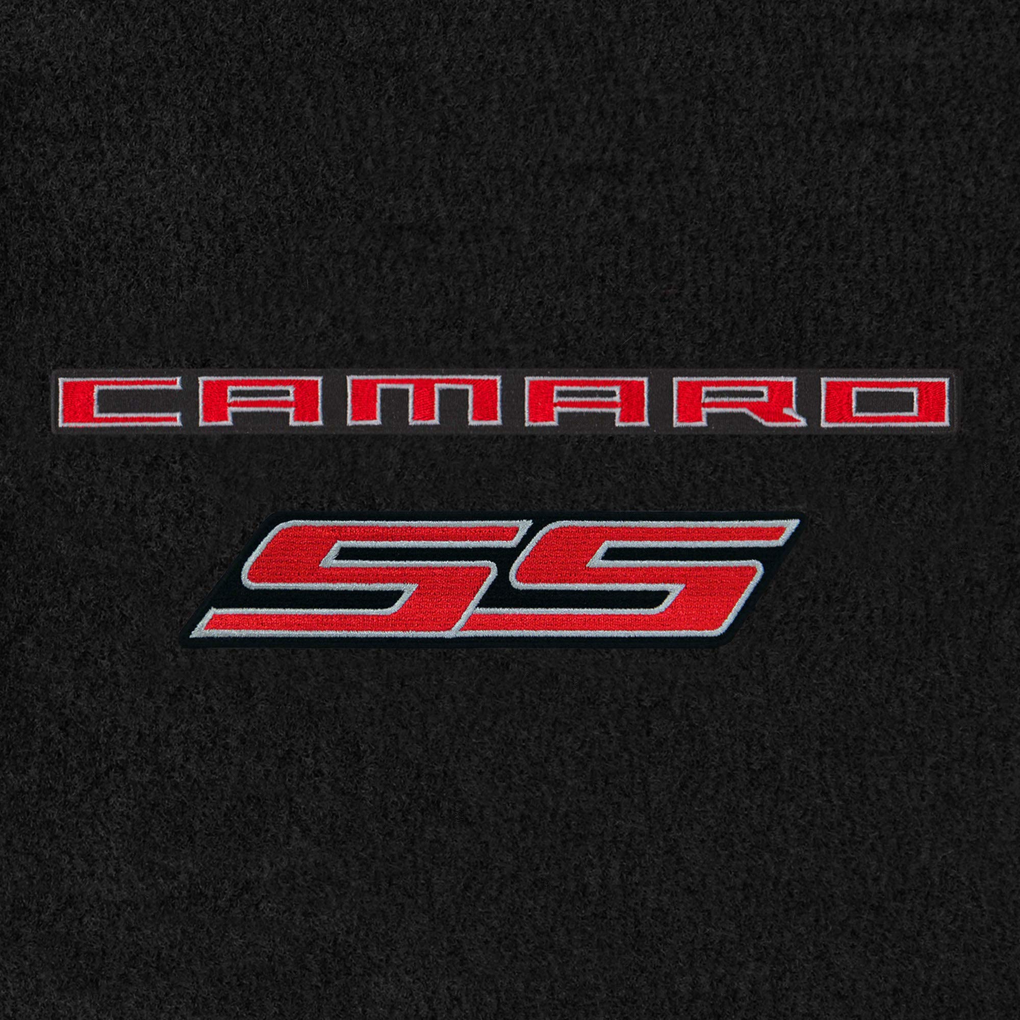 Premium Custom-Fit Carpeted Floor Mats for 2010-2015 Chevy Camaro | Luxury Double Logo Design (Charcoal, 4-Piece Set) | Perfect for Daily Commuting & Road Trips