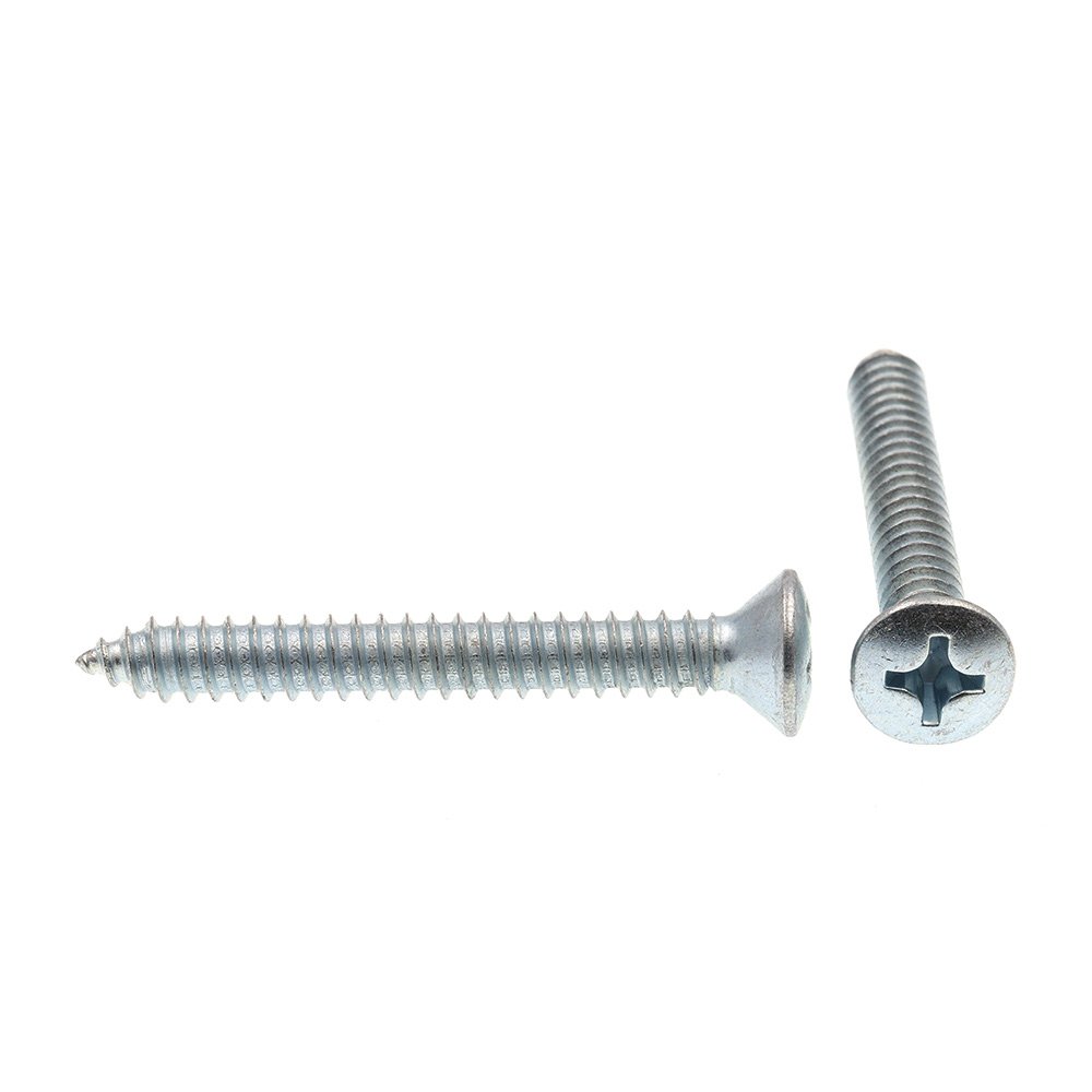 Prime-Line 9023704 #14 x 2 Inch Self-Tapping Sheet Metal Screws - Phillips Drive Oval Head - Zinc Plated Steel (25 Pack) - Perfect for HVAC, Metal Roofing, and DIY Home Projects