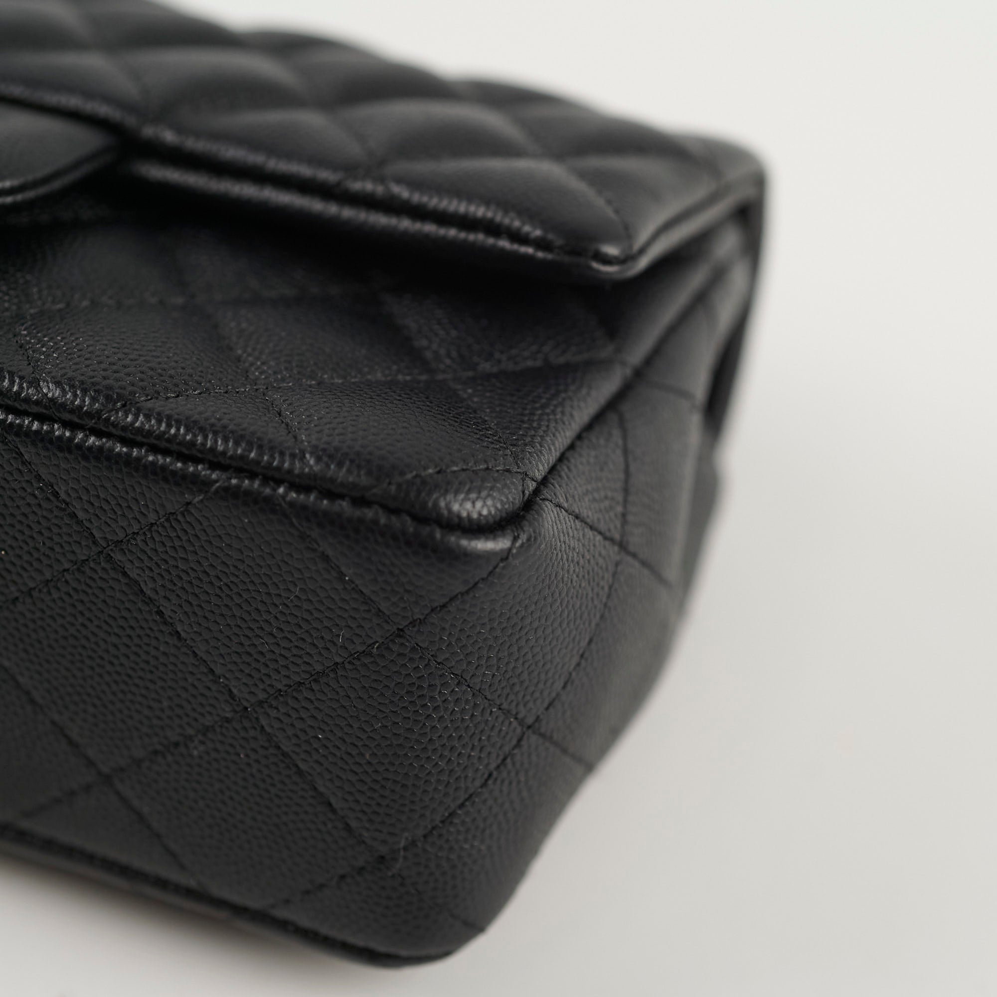Chanel Caviar Mini Rectangular Flap Bag Black 26cm - Luxury Designer Crossbody Purse for Women | Perfect for Evening Parties, Date Nights & Special Occasions