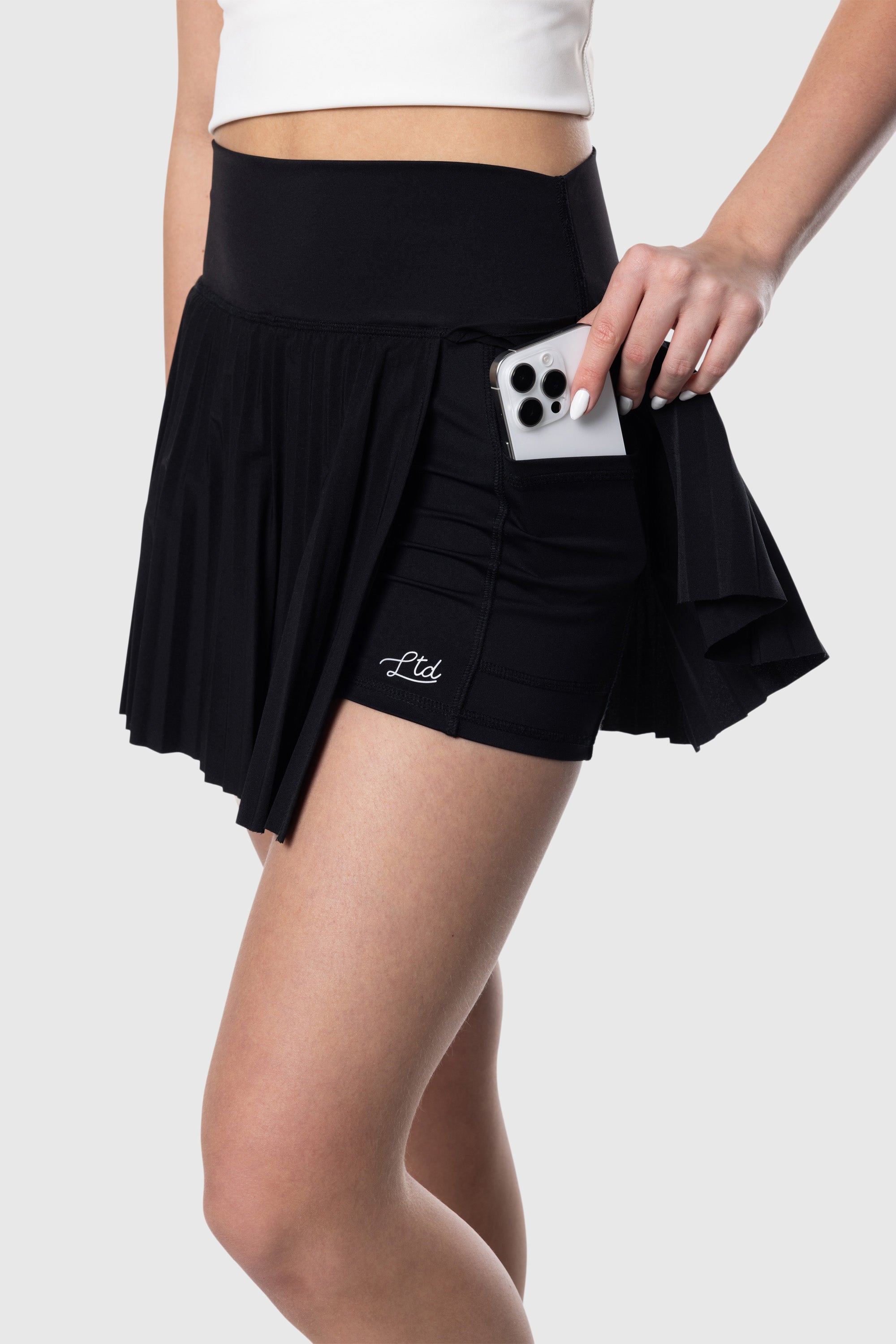 Black Pleated Skirt for Women - Stylish & Flowy A-Line Skirt for Casual, Office & Party Wear