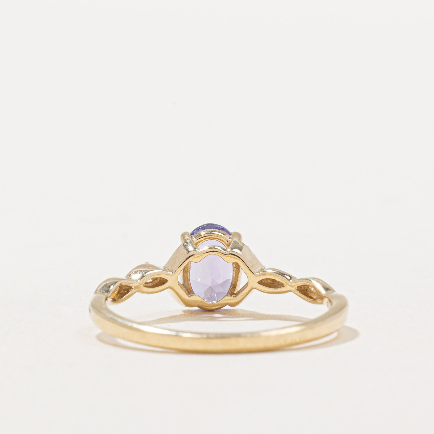 Exquisite 0.80ct Tanzanite & 0.03ct Diamond Ring - Size 6.75 | Elegant Engagement, Anniversary & Special Occasion Jewelry Gift