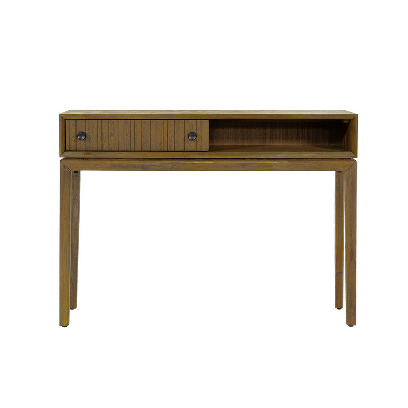 Modern Borgergade 43.5 Sofa Table - Solid Wood Chestnut Finish - Perfect for Living Room, Entryway, or Behind Couch Decor