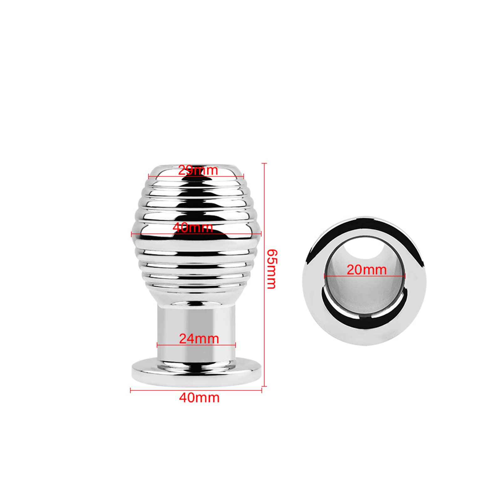 Premium Hollow Metal Anal Plug for Enema & Dilation - Stainless Steel Adult Sex Toy for Anal Training, Vaginal Play, and BDSM Exploration