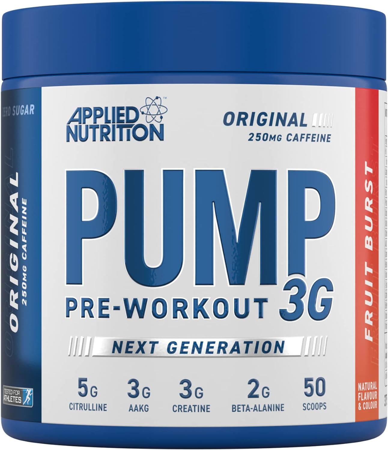 Applied Nutrition PUMP 3G Pre Workout Powder 375g - Caffeine Boost for Enhanced Focus, Energy & Gym Performance | Pre-Workout Supplement for Men & Women | Ideal for Weightlifting, CrossFit & Bodybuilding
