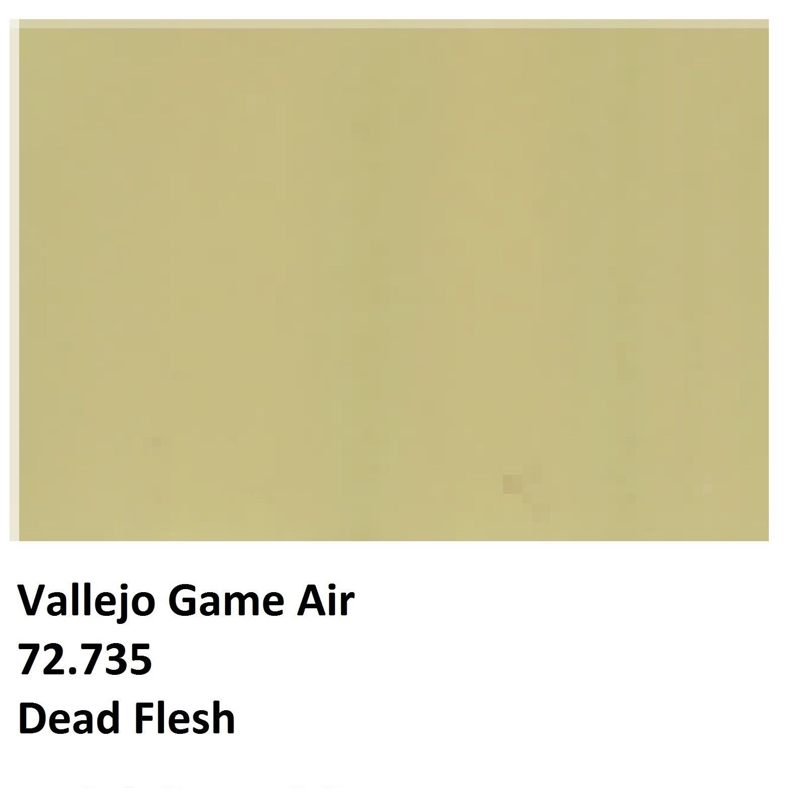 Vallejo Game Air Dead Flesh Acrylic Paint - Premium Matte Finish for Miniatures, Warhammer & Tabletop Gaming - Perfect for Zombie Figures, Horror Models & Undead Creatures