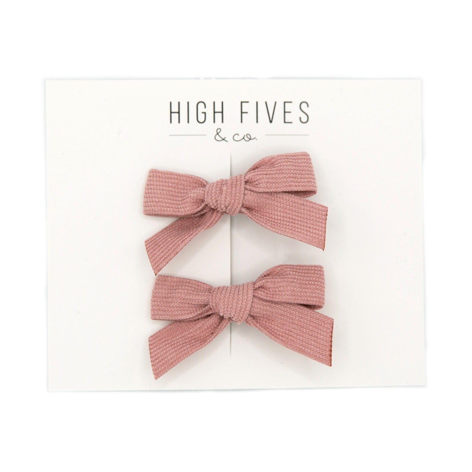 2 Pack Corduroy Bow Clips for Hair - Cute Hair Accessories for Girls, Women, Teens - Perfect for School, Parties, Weddings & Everyday Wear