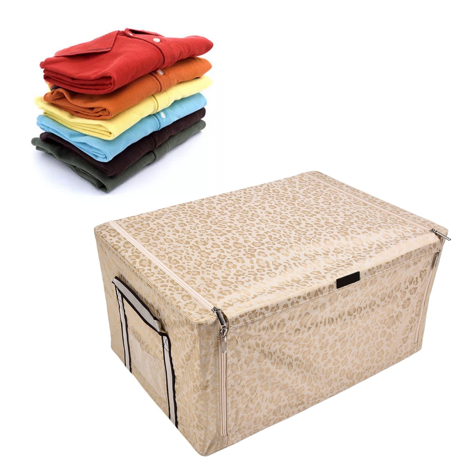 EVTSCAN Foldable Waterproof Storage Box for Clothes & Toys (White) - Home Organization