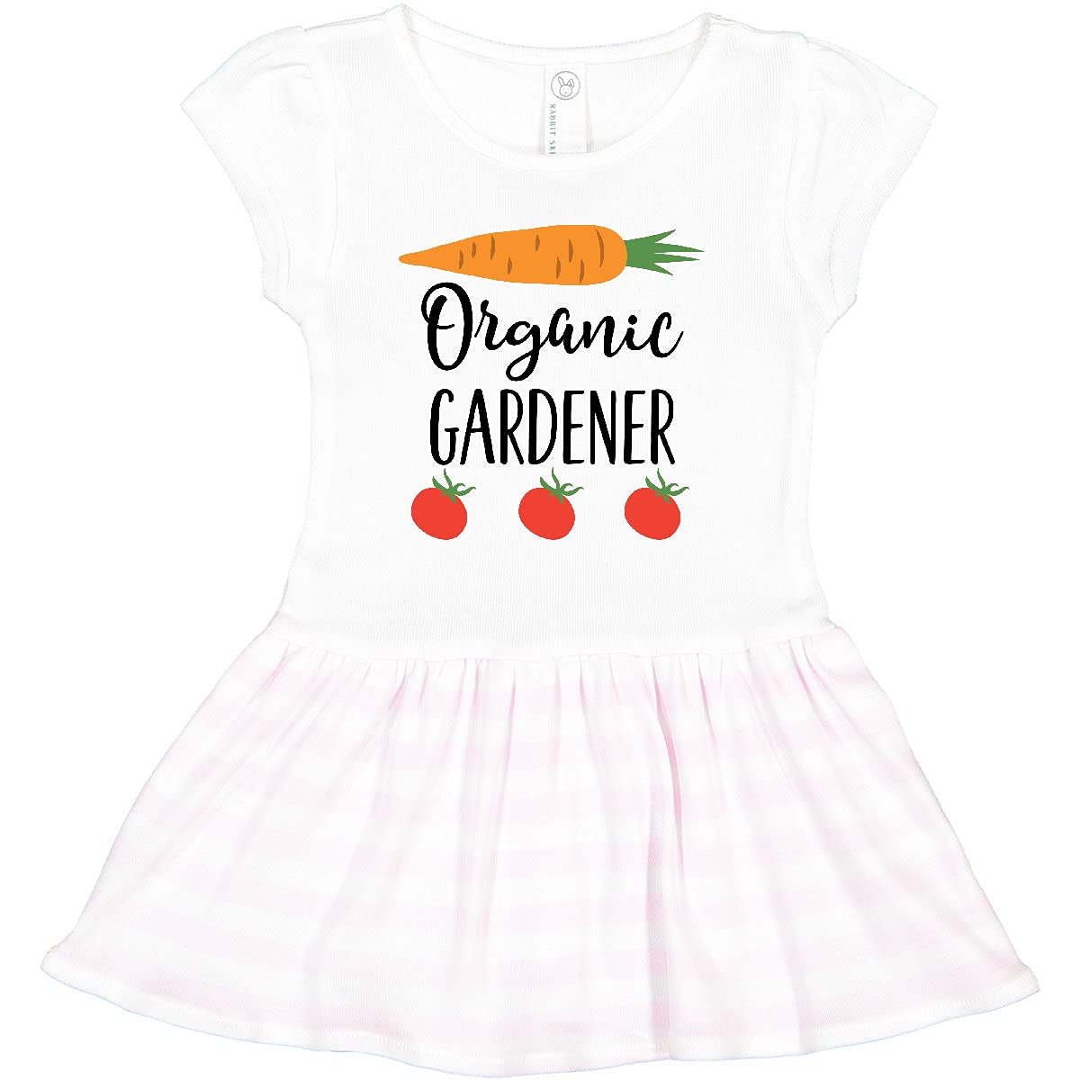 Inktastic Organic Gardening Toddler Dress - Cute & Comfortable Outfit for Little Gardeners - Perfect for Outdoor Play, Gardening Activities & Casual Wear