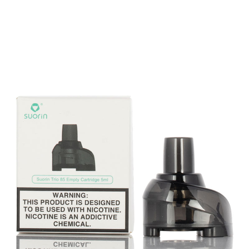 Suorin Trio 85 Replacement Pods - 3 Pack Compatible with Suorin Trio 85 Vape Device - Leak-Proof & Flavorful Vaping - Perfect for On-The-Go Use & Discreet Vaping