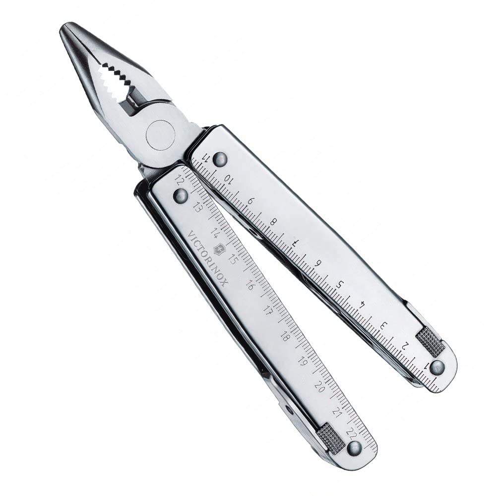 Victorinox Swiss Army Pocket Knife - 26-in-1 Multitool with Corkscrew, Fixed Blade & Nylon Case - Perfect for Camping, Hiking & Everyday Carry (EDC)