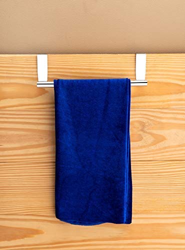 Stainless Steel Adjustable Over Cabinet Towel Bar Holder - 9 Inch Kitchen & Bathroom Organizer for Drawer Storage, Hanging Towels & Utensils - Perfect for Home, Office & RV Use